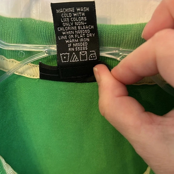 Express Women’s (L) Green Y2K Half Zip Collar Tennis Sporty Stretch Top - Picture 3 of 6